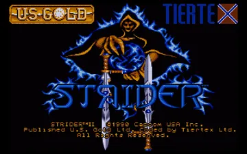 Strider II screen shot title